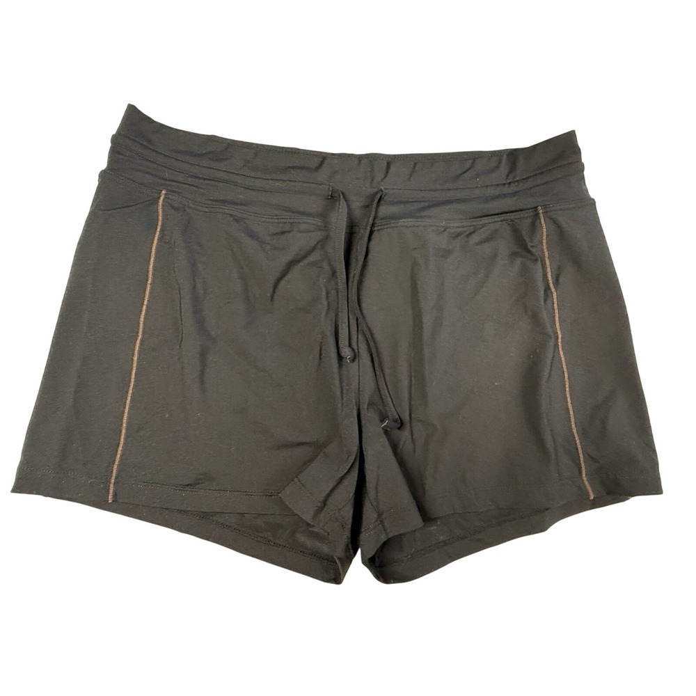Athleta Bathing Suit Swim Shorts Women Sz L Black Outdoor Hiking Summer